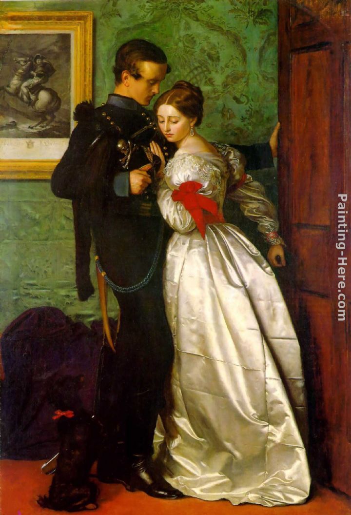 The Black Brunswicker painting - John Everett Millais The Black Brunswicker art painting